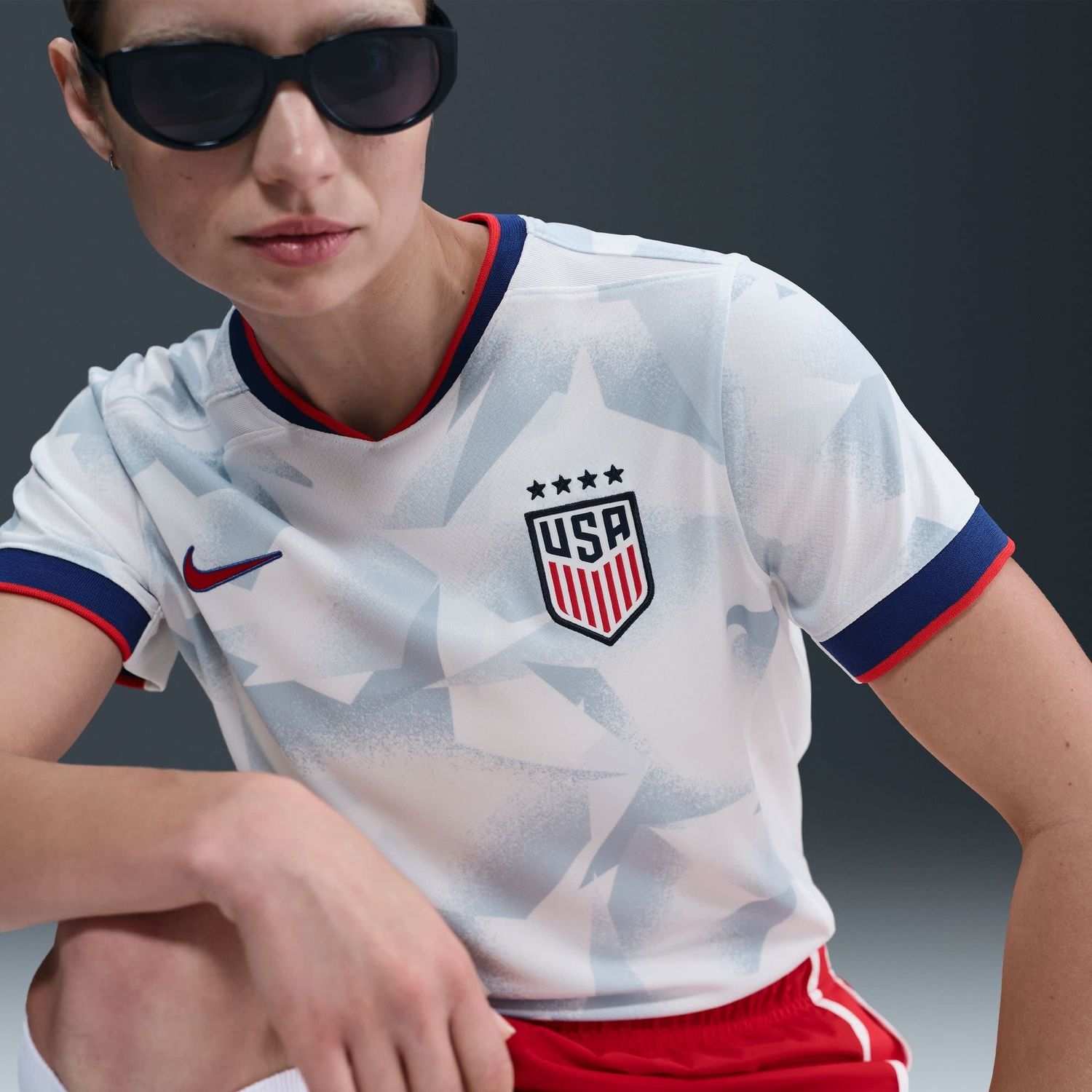USA USWNT 2025 HOME JERSEY WOMEN (WHITE/GRAY)