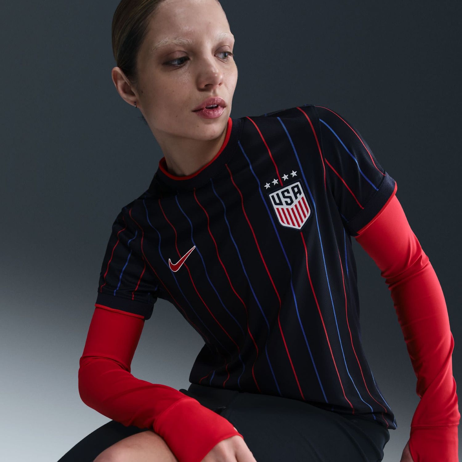 USA USWNT 2025 AWAY JERSEY WOMEN (NAVY)