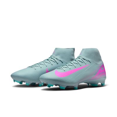 ZOOM MERCURIAL SUPERFLY 10 ACADEMY FG/MG (GRAY/PINK)