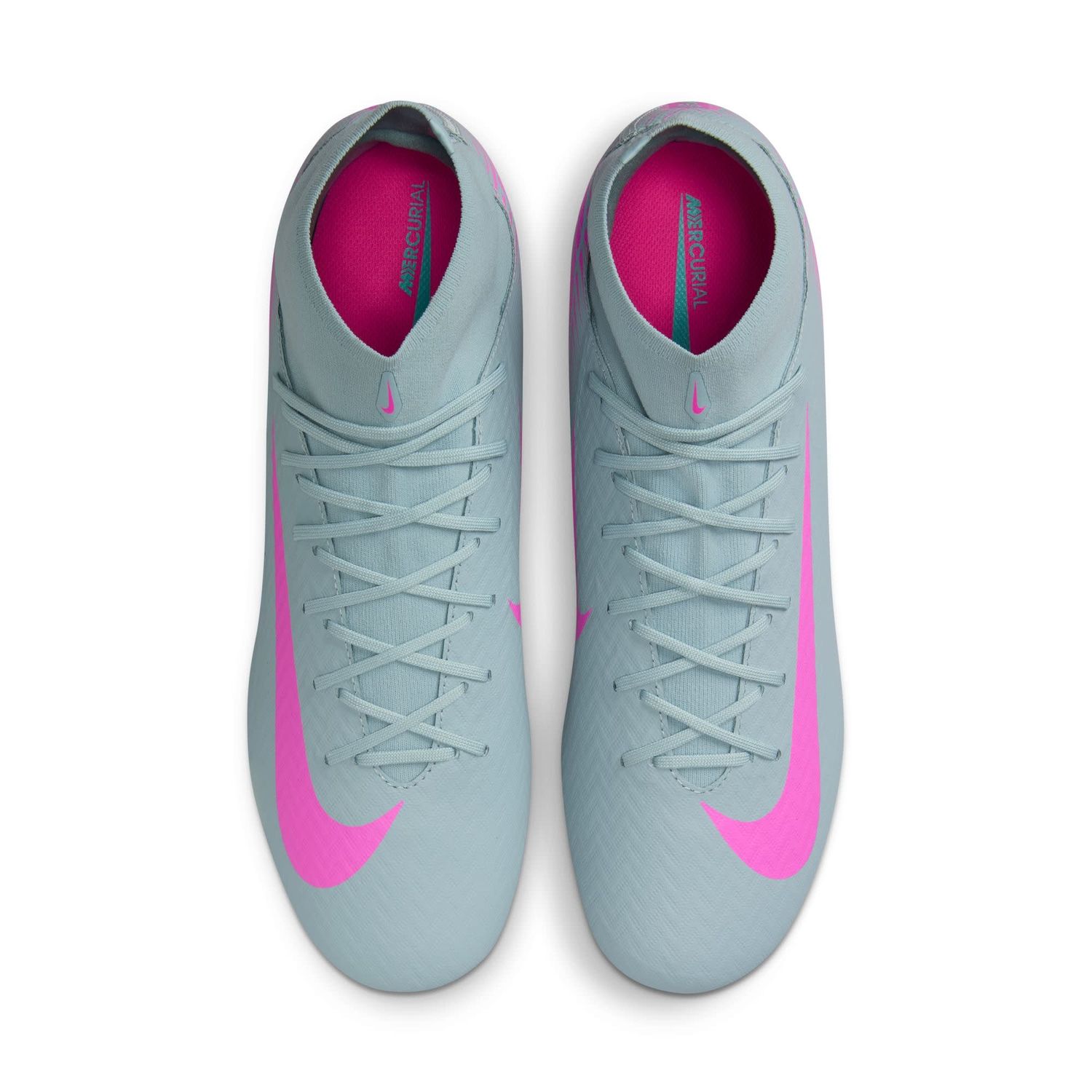 ZOOM MERCURIAL SUPERFLY 10 ACADEMY FG/MG (GRAY/PINK)