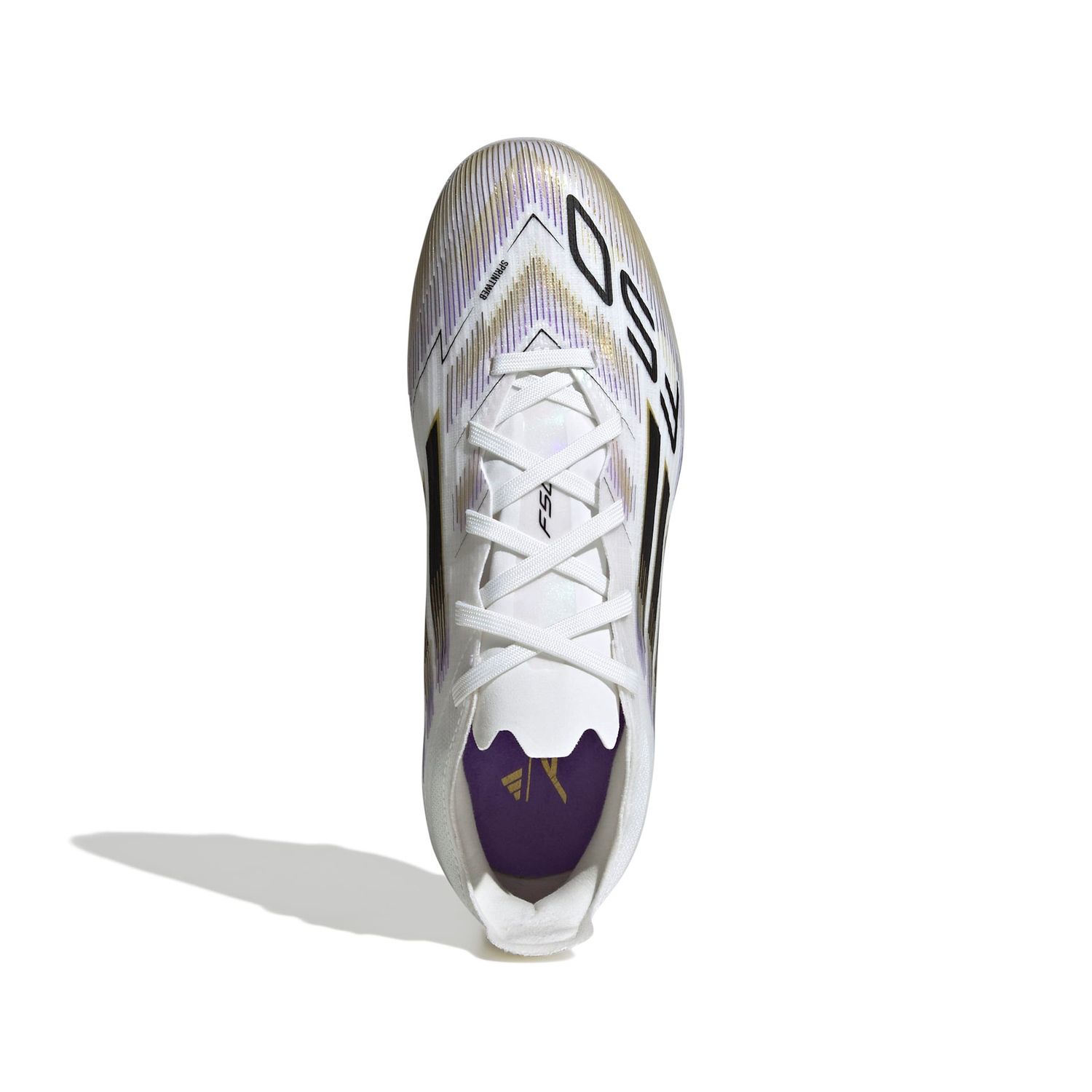 F50 ELITE FG JR (WHITE/BLACK/GOLD)