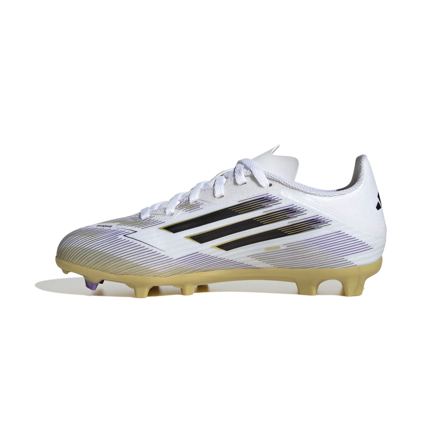 F50 LEAGUE FG/MG JR (WHITE/BLACK/GOLD)