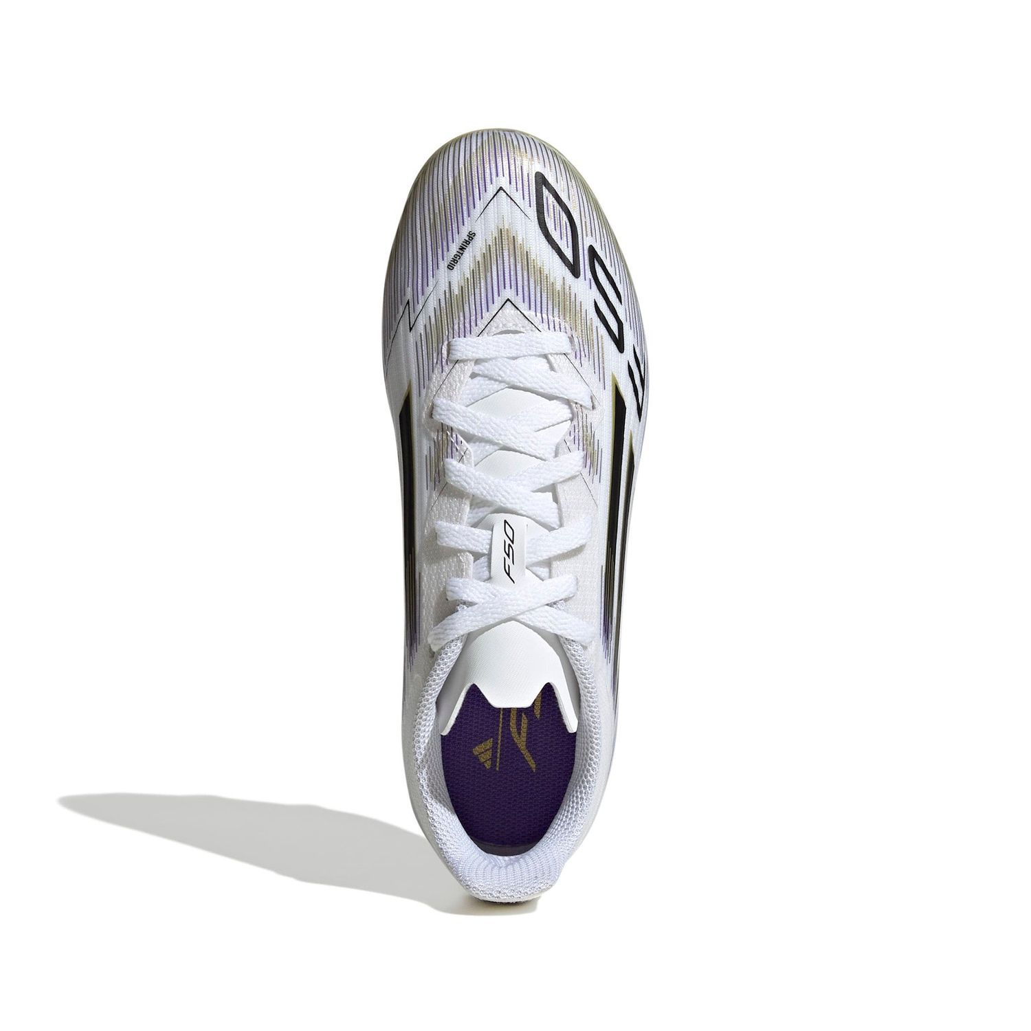 F50 LEAGUE FG/MG JR (WHITE/BLACK/GOLD)