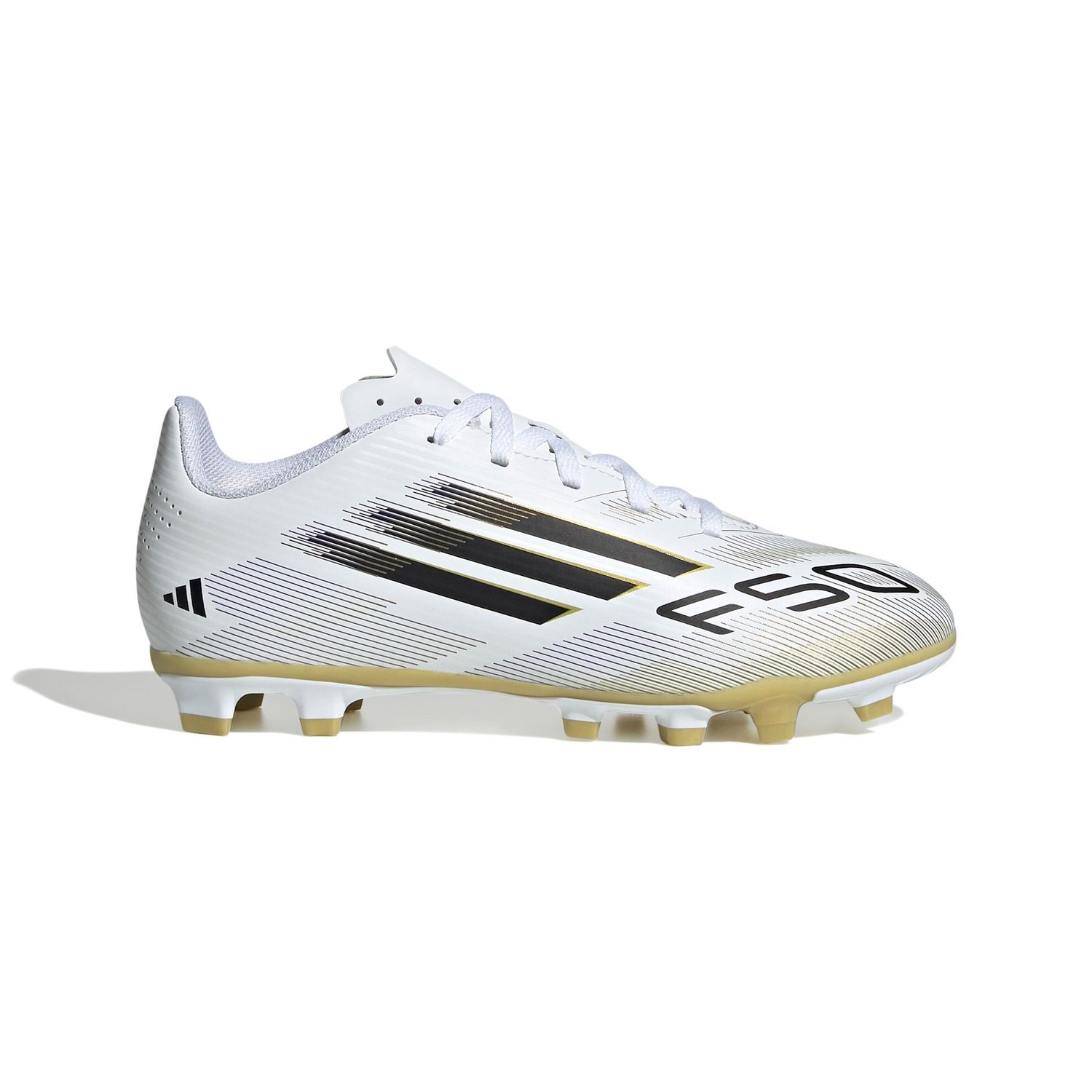 F50 CLUB FG/MG JR (WHITE/BLACK/GOLD)