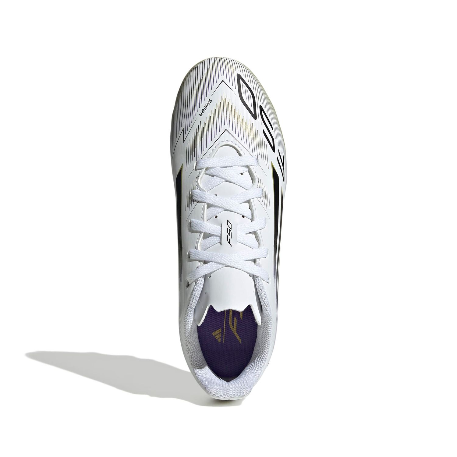 F50 CLUB FG/MG JR (WHITE/BLACK/GOLD)