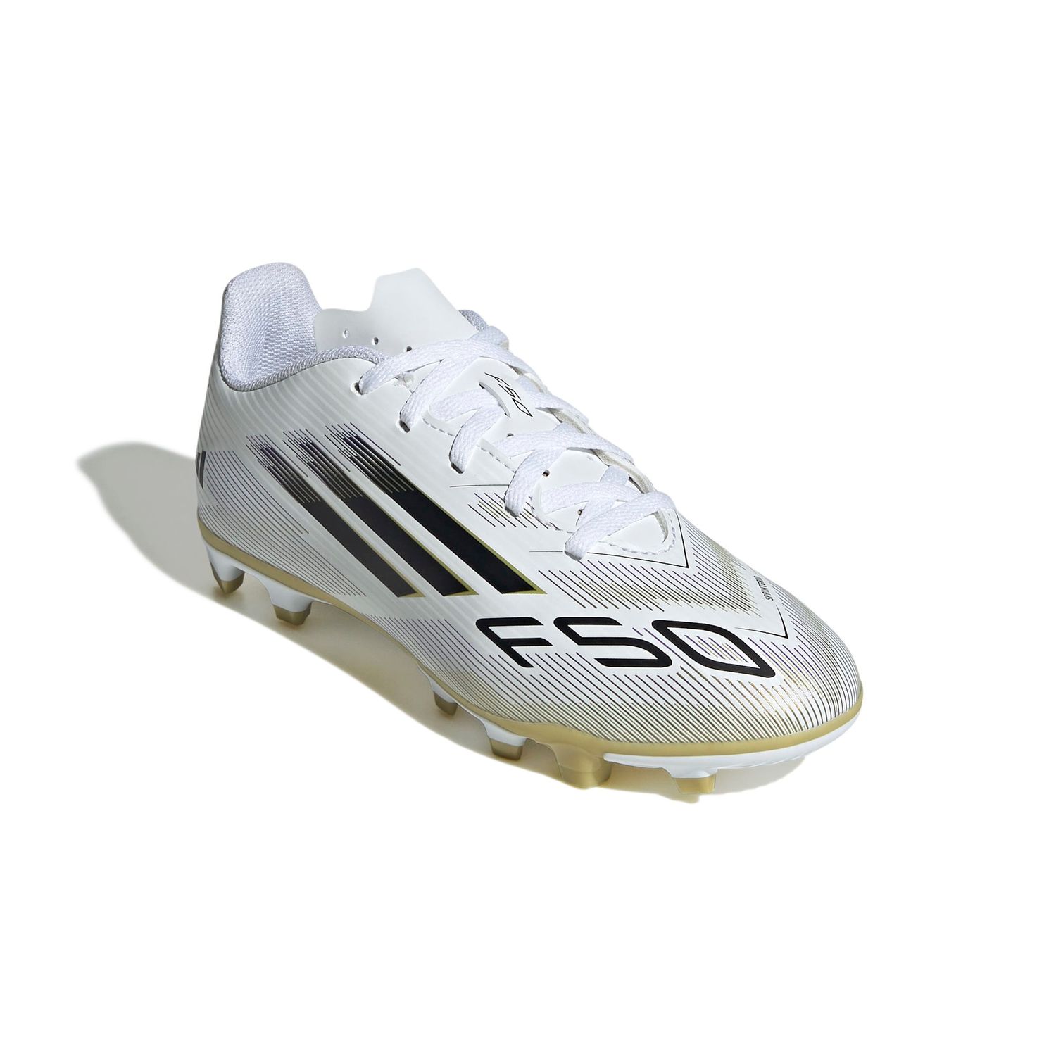 F50 CLUB FG/MG JR (WHITE/BLACK/GOLD)