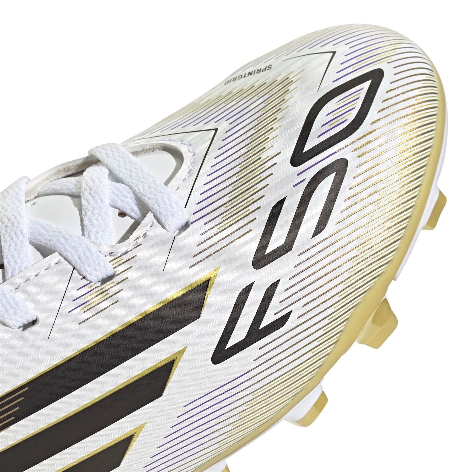 F50 CLUB FG/MG JR (WHITE/BLACK/GOLD)
