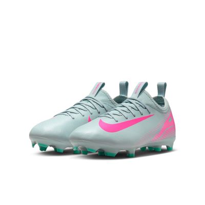 ZOOM MERCURIAL VAPOR 16 ACADEMY FG/MG JR (GRAY/PINK)