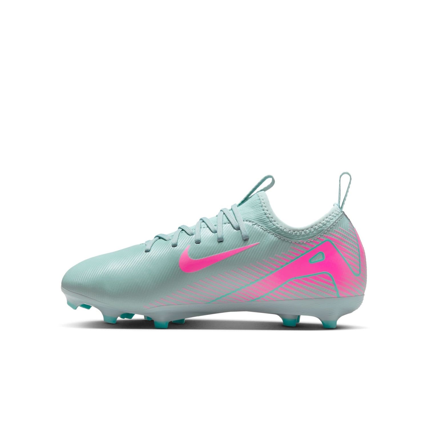 ZOOM MERCURIAL VAPOR 16 ACADEMY FG/MG JR (GRAY/PINK)