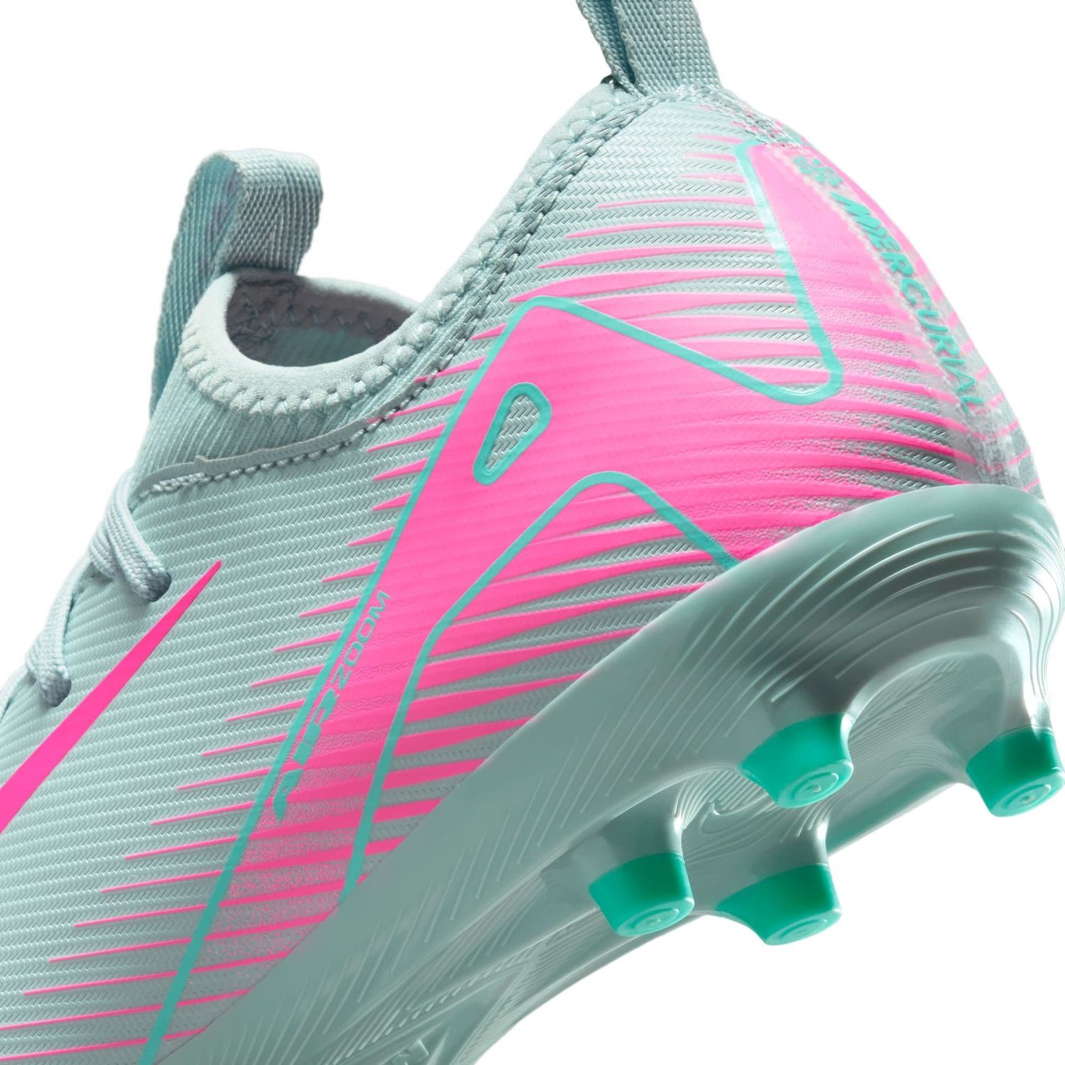 ZOOM MERCURIAL VAPOR 16 ACADEMY FG/MG JR (GRAY/PINK)