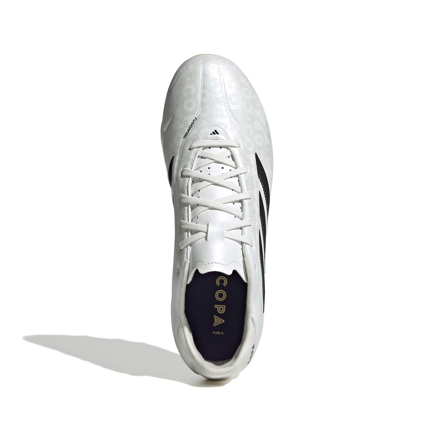 COPA PURE III LEAGUE FG JR (WHITE/BLACK/GOLD)