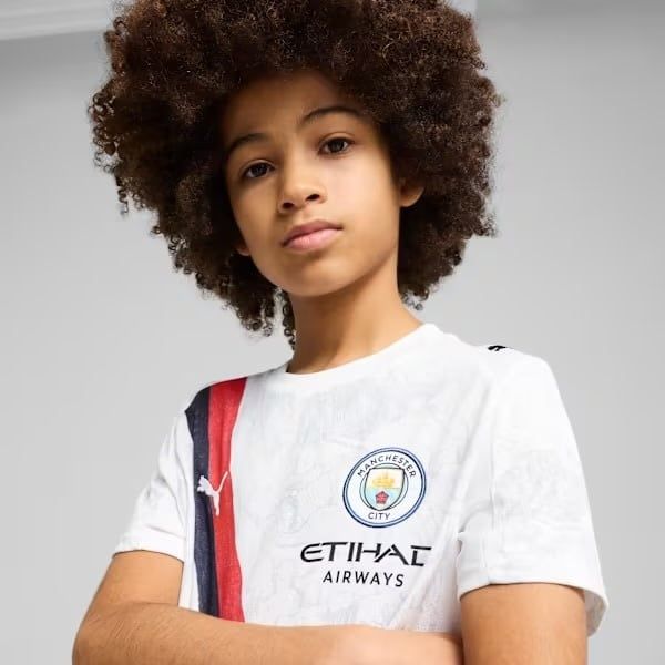 MANCHESTER CITY 2025 KIDSUPER JERSEY YOUTH (WHITE)