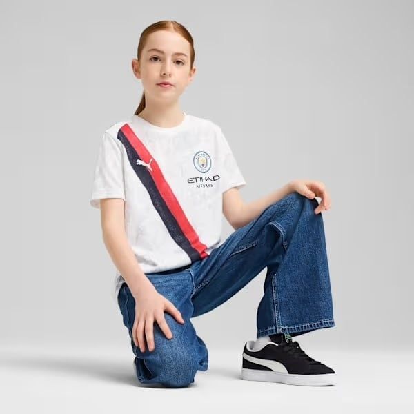 MANCHESTER CITY 2025 KIDSUPER JERSEY YOUTH (WHITE)