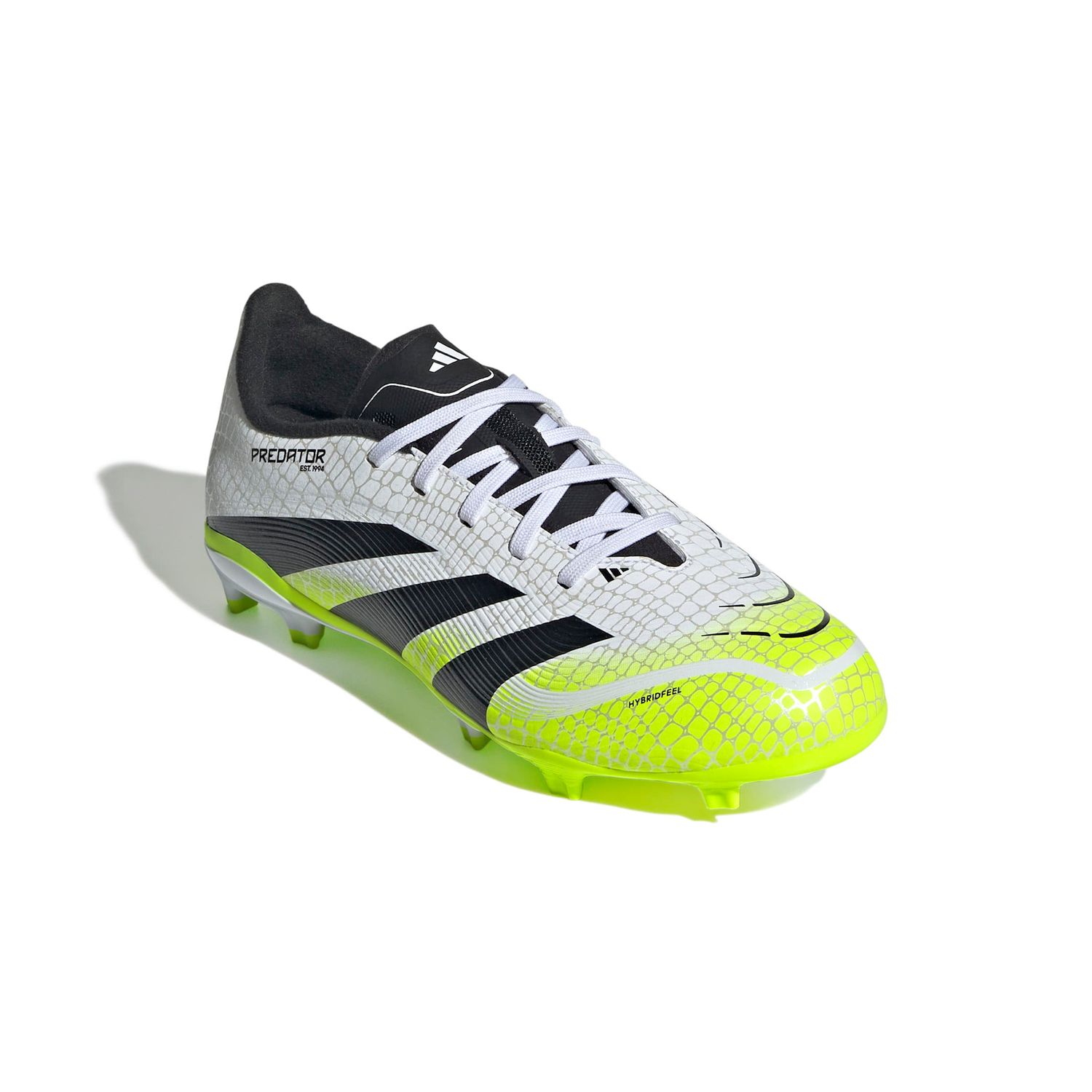 PREDATOR LEAGUE 25 FG JR (WHITE/VOLT/BLACK)