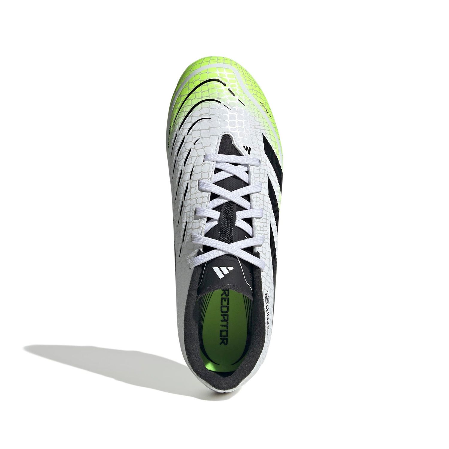 PREDATOR LEAGUE 25 FG JR (WHITE/VOLT/BLACK)