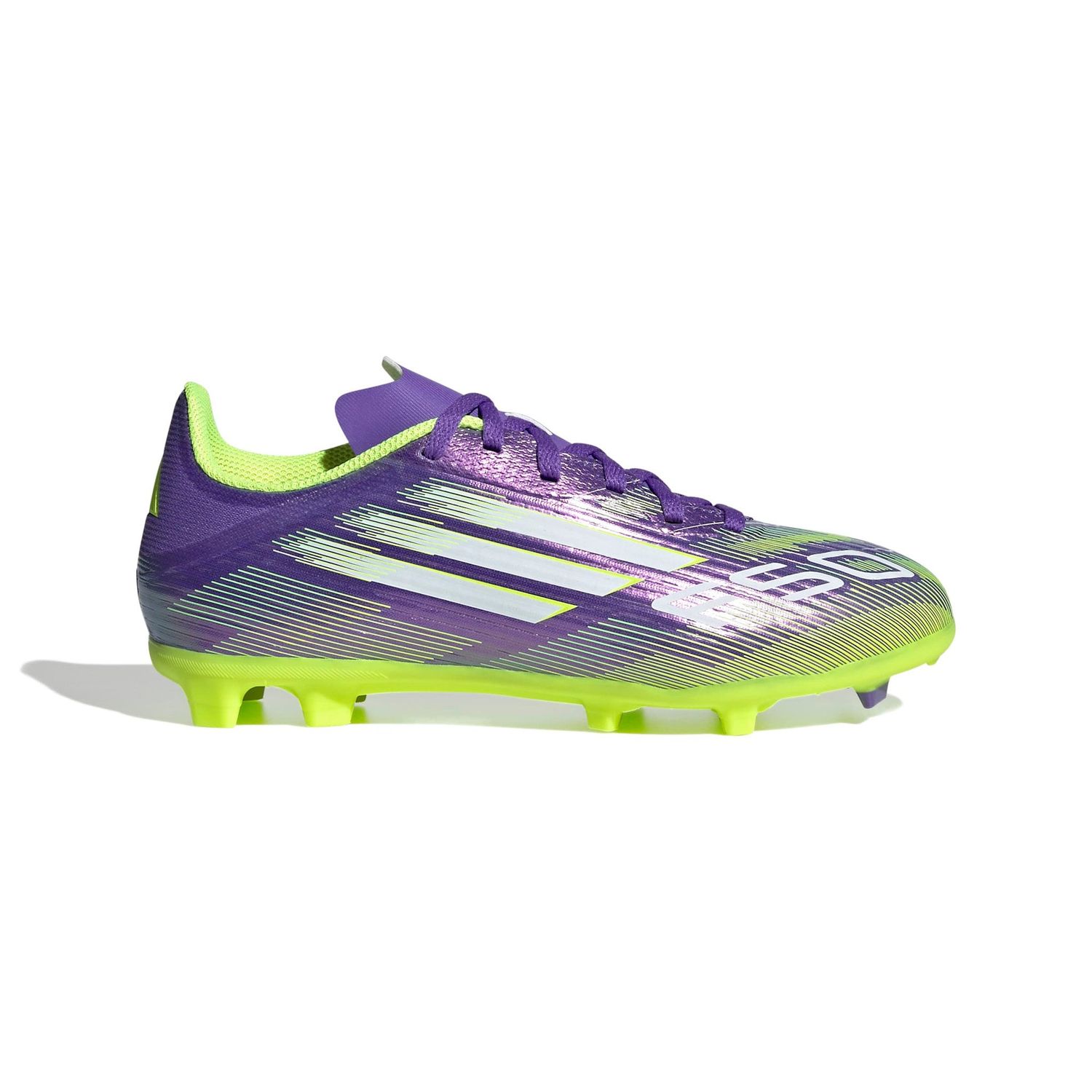 F50 LEAGUE FG/MG JR (PURPLE/VOLT)