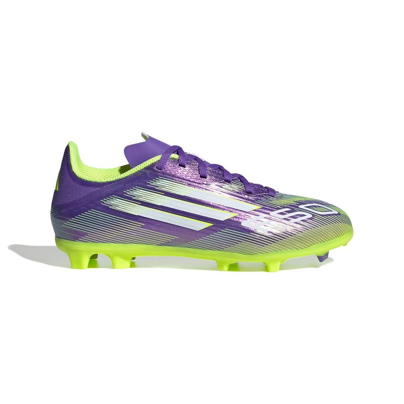 F50 LEAGUE FG/MG JR (PURPLE/VOLT)