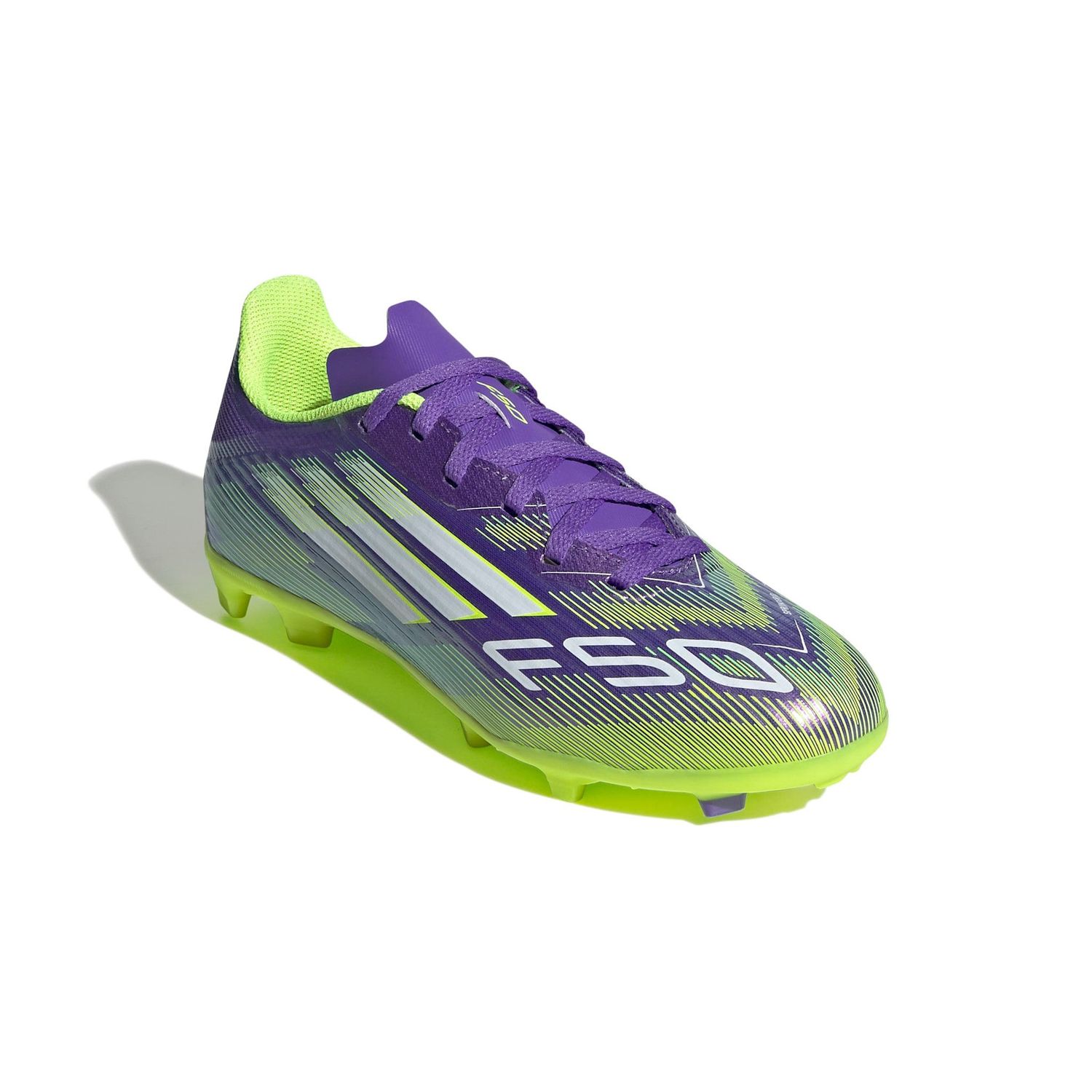 F50 LEAGUE FG/MG JR (PURPLE/VOLT)