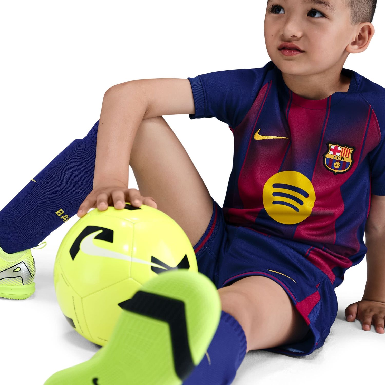 FC BARCELONA 25/26 HOME KIT CHILD (BLUE/RED)