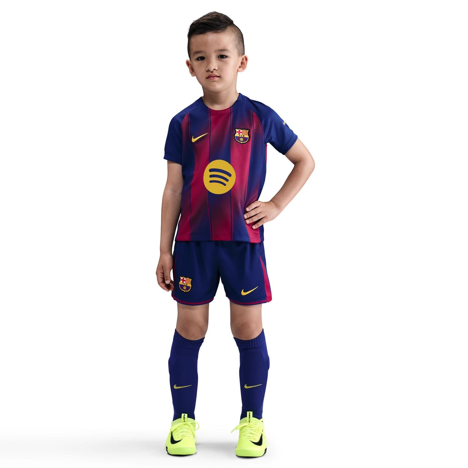 FC BARCELONA 25/26 HOME KIT CHILD (BLUE/RED)