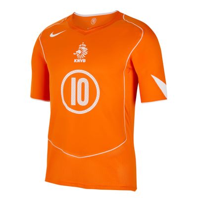 V.NISTELROOY HOLLAND REISSUE AUTHENTIC HOME JERSEY (ORANGE)