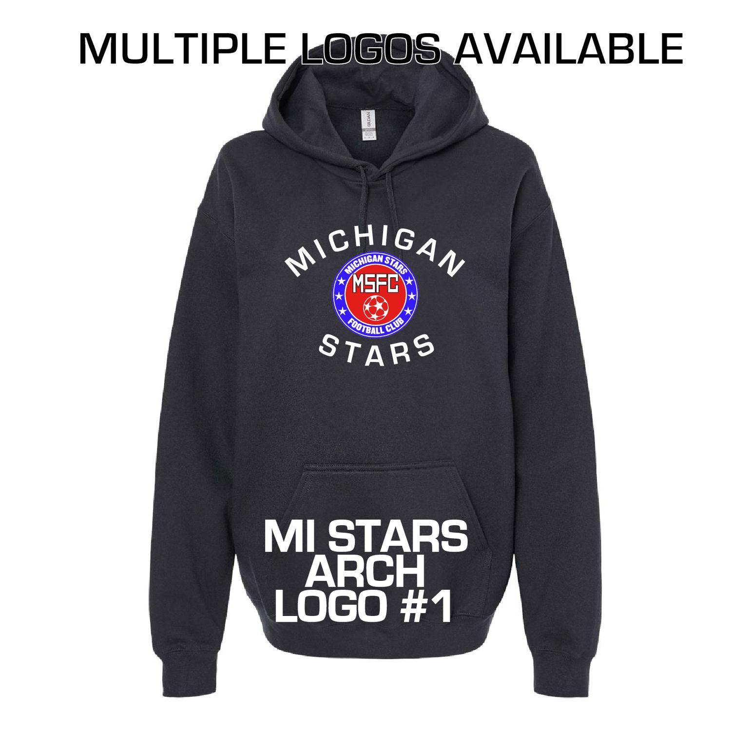 MI STARS LOGO HOODIE (BLACK)