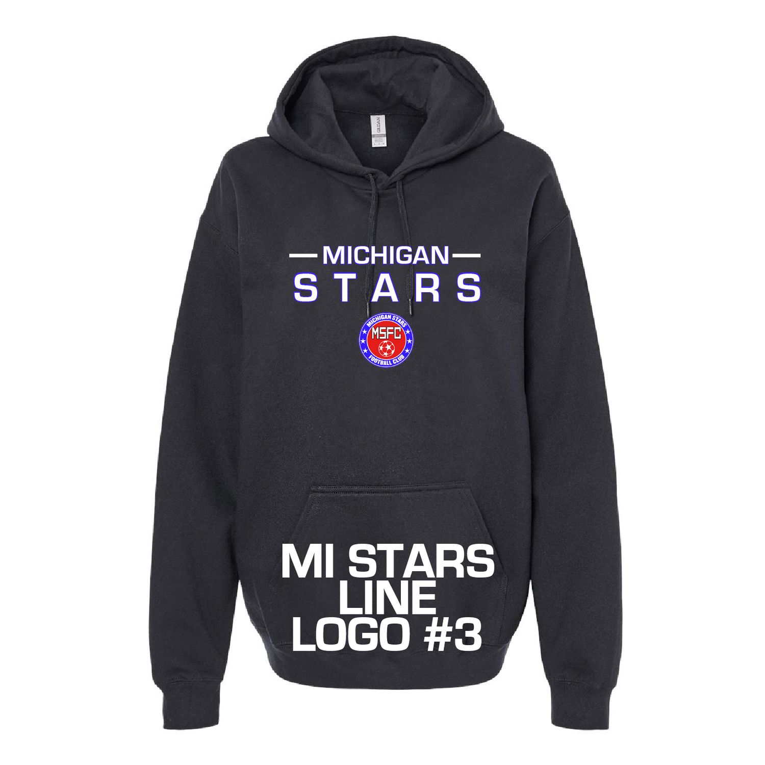 MI STARS LOGO HOODIE (BLACK)