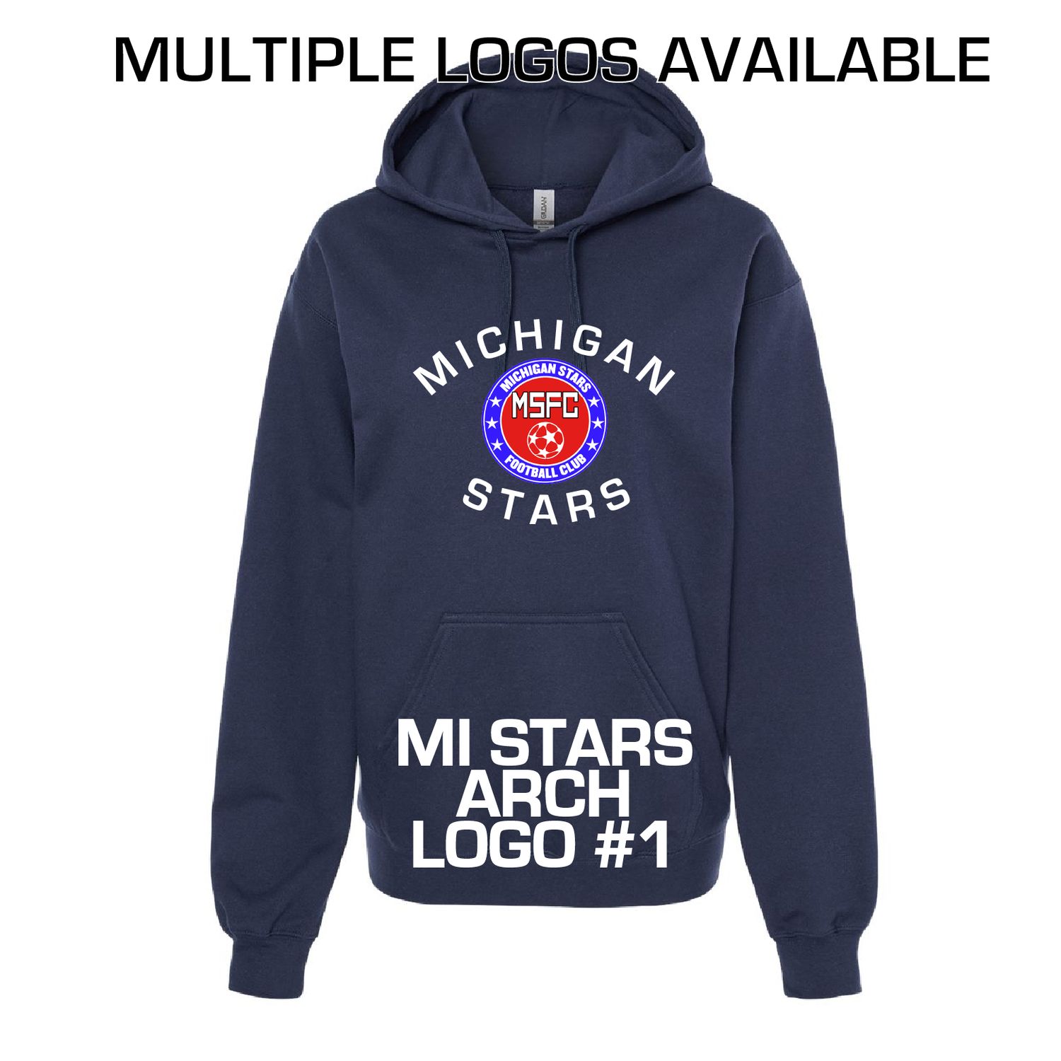 MI STARS LOGO HOODIE (NAVY)