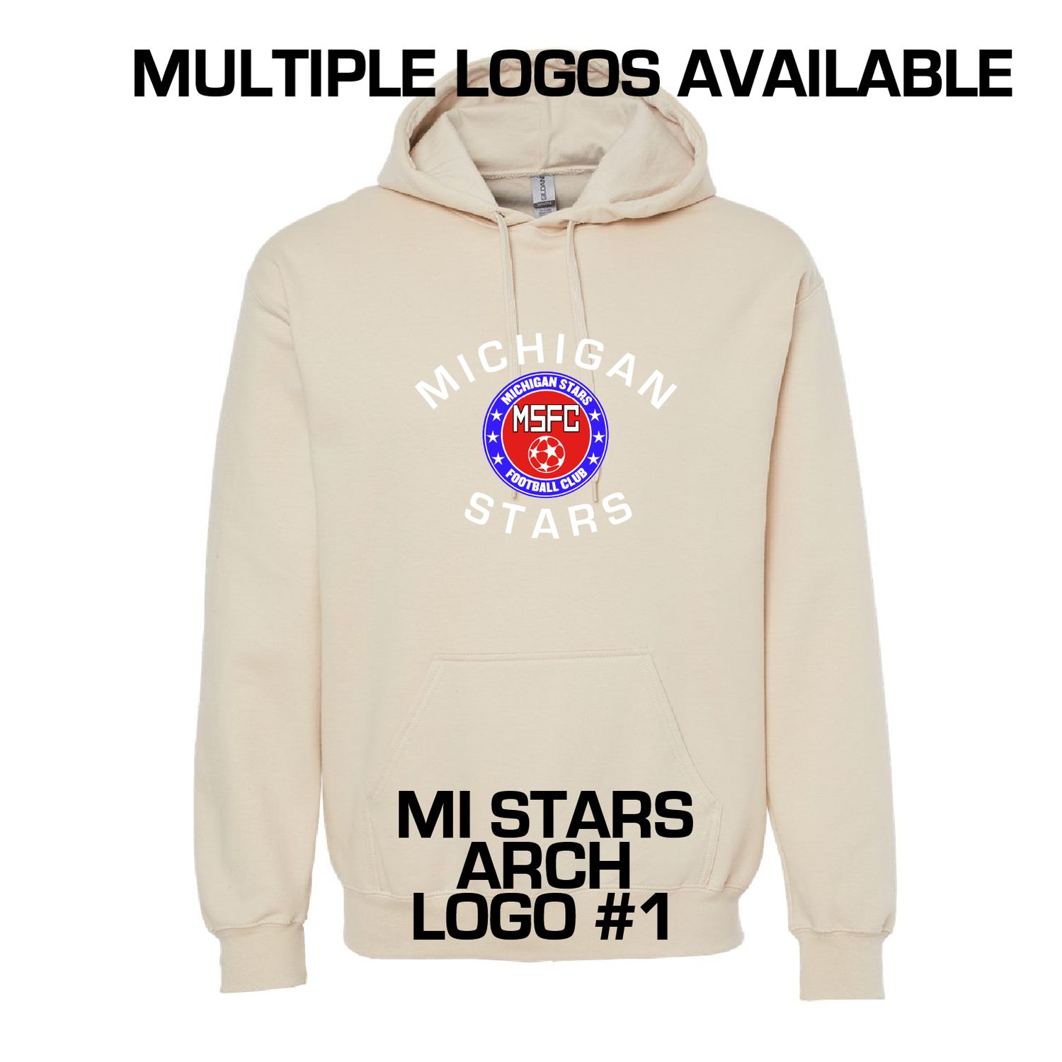 MI STARS LOGO HOODIE (TAN)