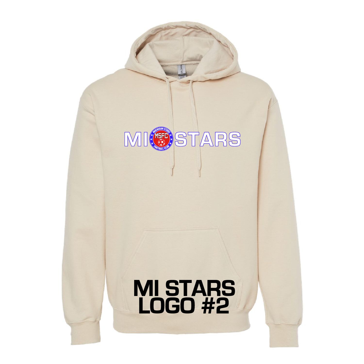 MI STARS LOGO HOODIE (TAN)