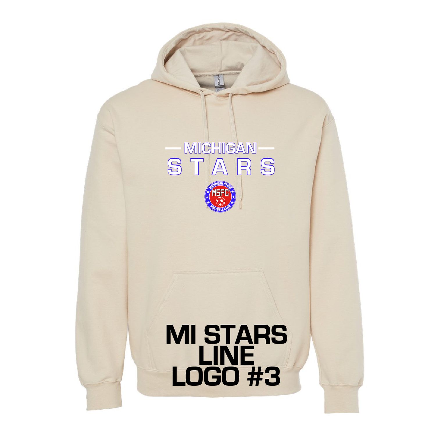 MI STARS LOGO HOODIE (TAN)