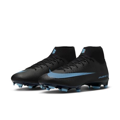 ZOOM MERCURIAL SUPERFLY 10 ACADEMY FG/MG (BLACK/LIGHT BLUE)