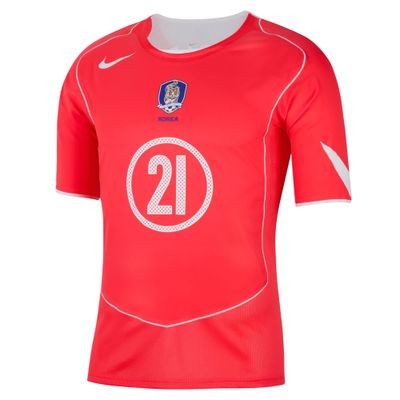 2004韓国代表ユニフォーム　リイシュー ジャージー #21 パク・チソン朴智星 Nike Park Ji-Sung South Korea 2004 Total 90 Reissue Jersey-SoccerWorld