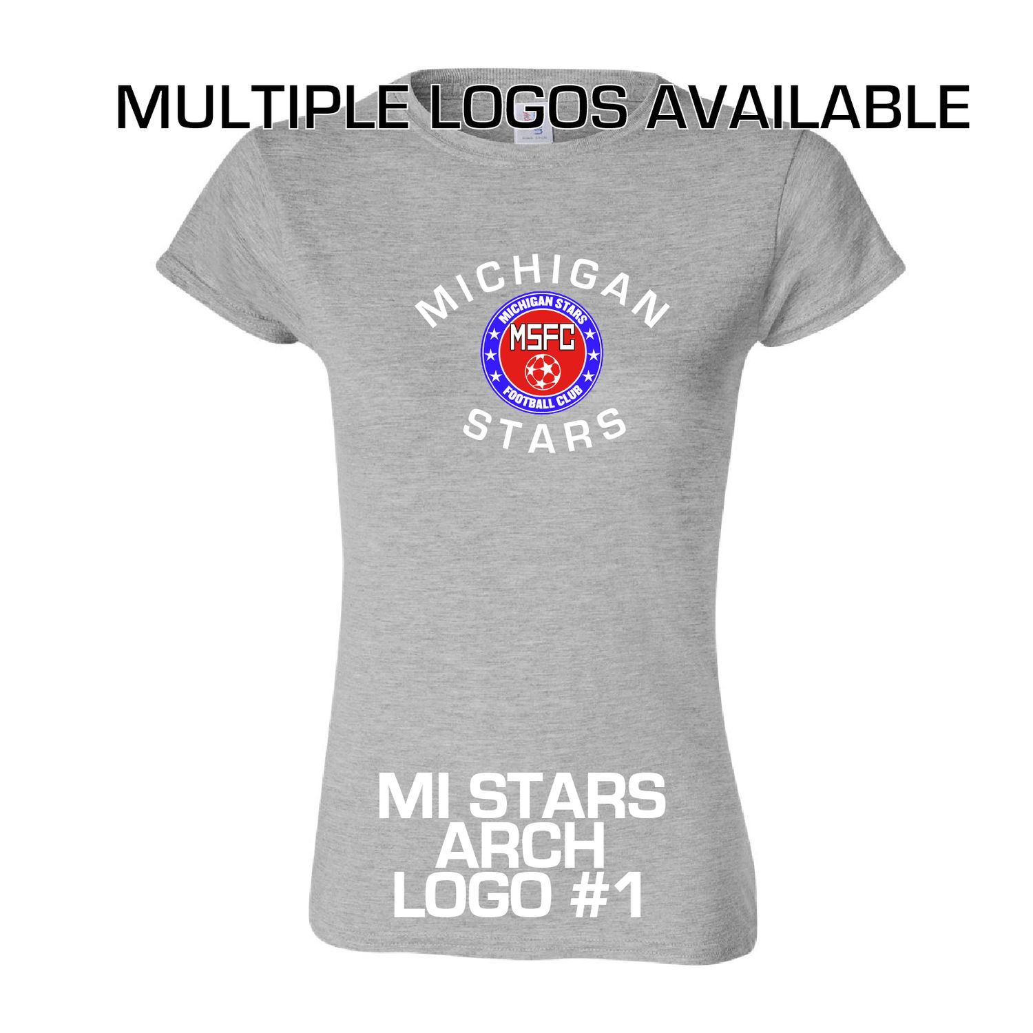 MI STARS SOFT SS TEE WOMENS (GRAY)