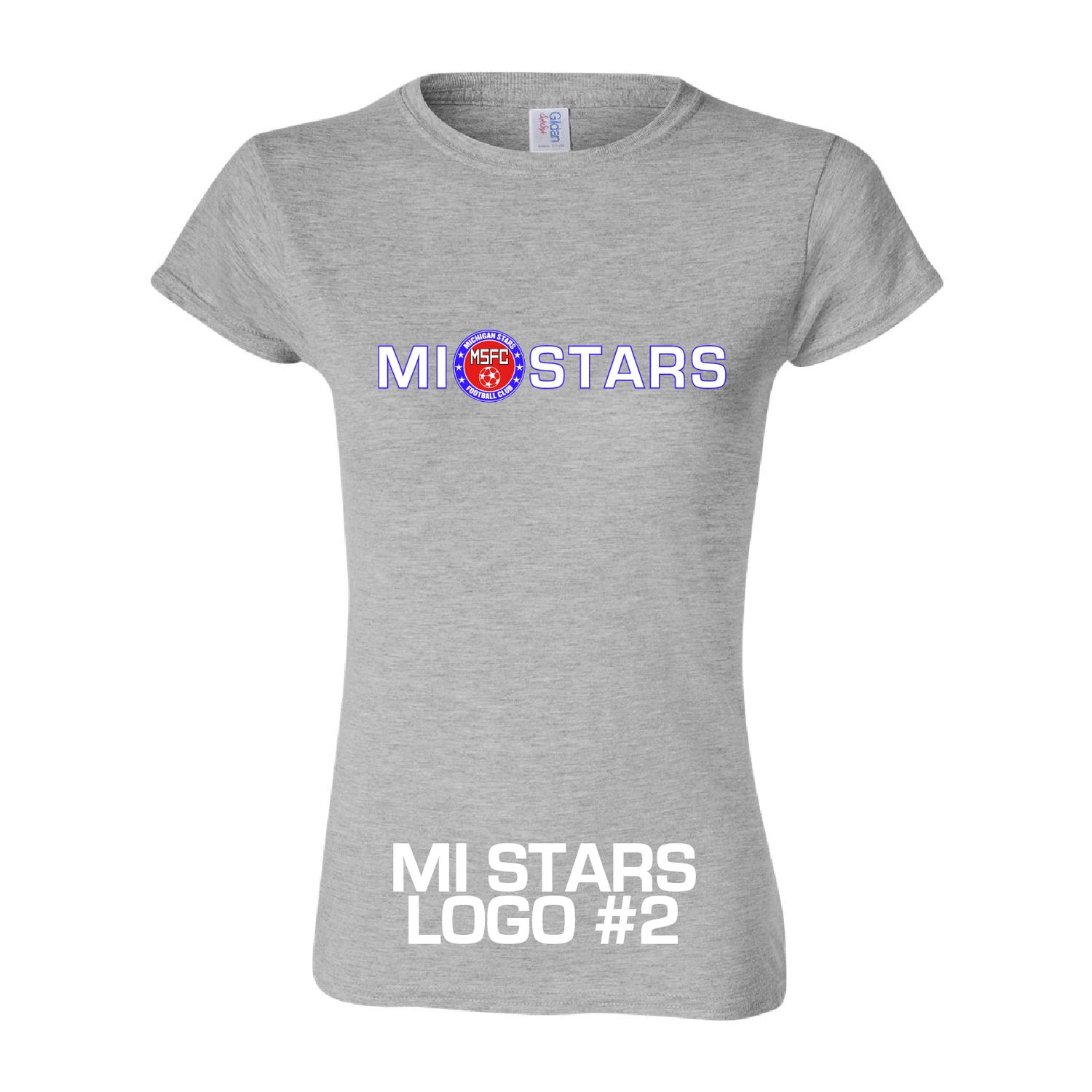 MI STARS SOFT SS TEE WOMENS (GRAY)
