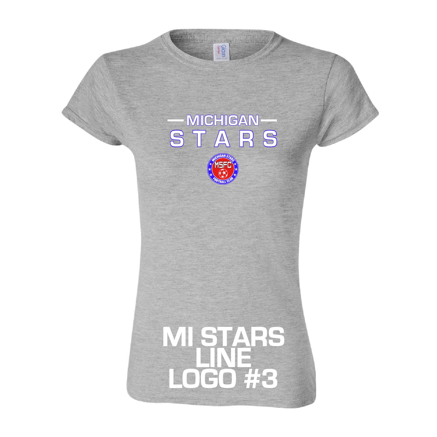 MI STARS SOFT SS TEE WOMENS (GRAY)