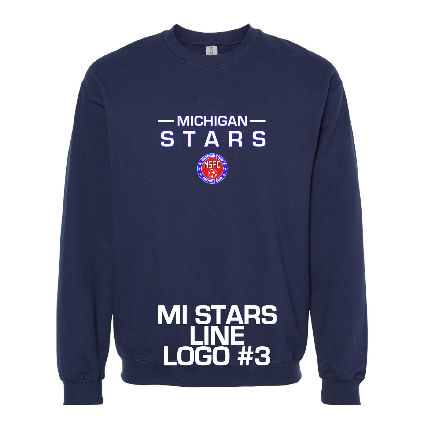 MI STARS CREW SWEATSHIRT (NAVY)