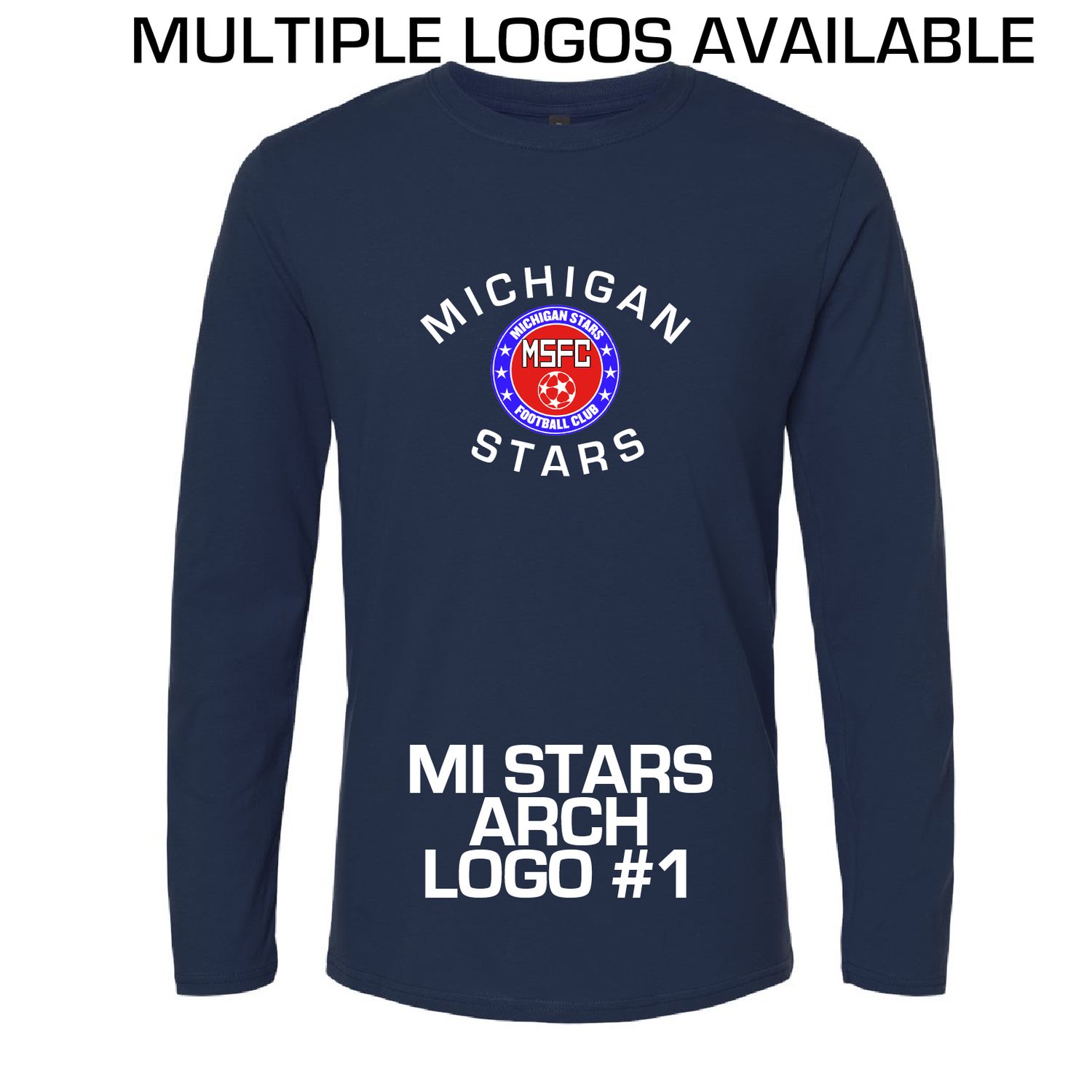 MI STARS SOFT LS TEE (NAVY)