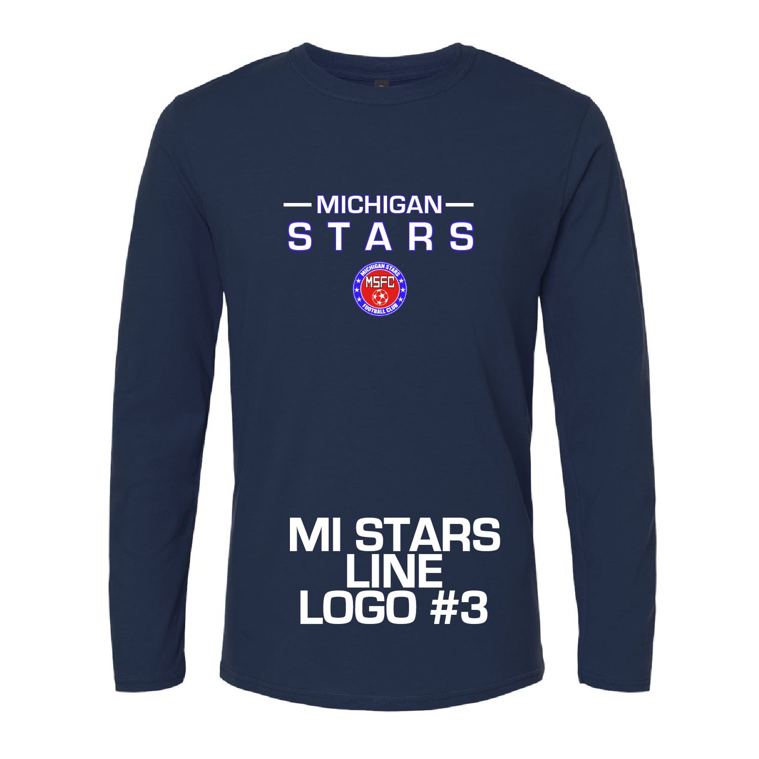 MI STARS SOFT LS TEE (NAVY)