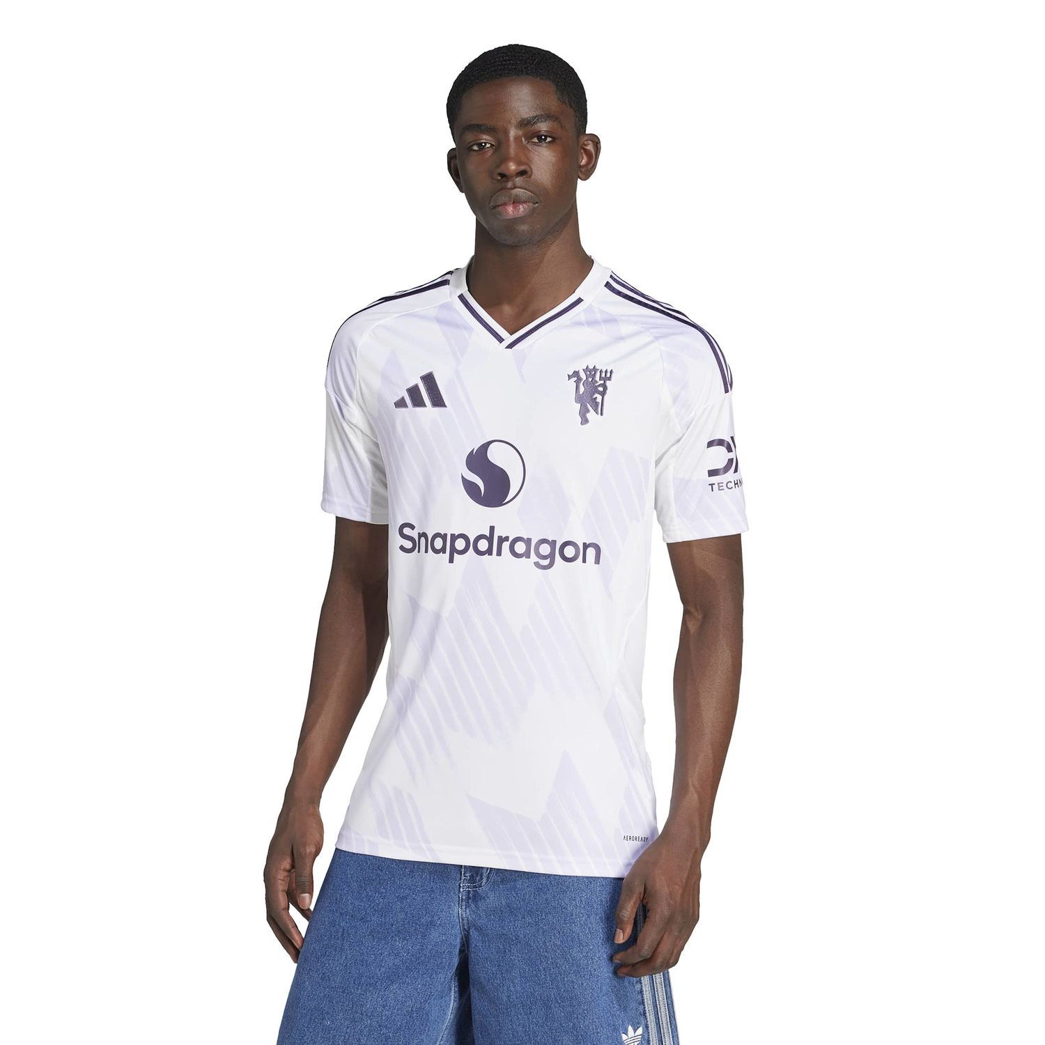 MANCHESTER UNITED 25/26 AWAY JERSEY (WHITE/PURPLE)