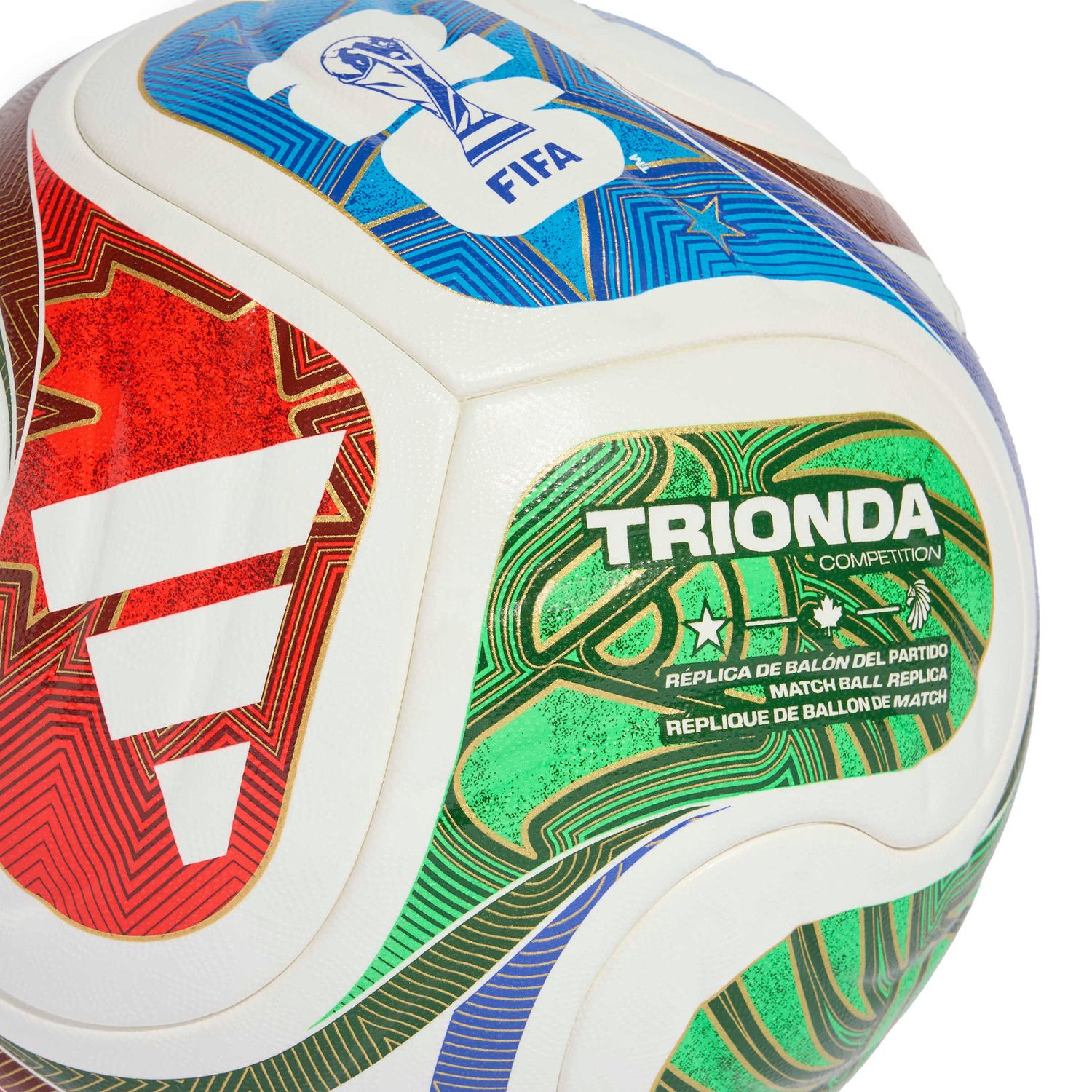 WORLD CUP 2026 TRIONDA COMPETITION BALL (RED/GREEN/BLUE)