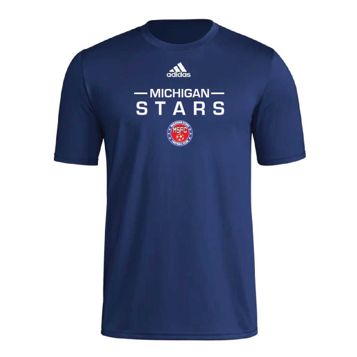MI STARS LINE TEE (NAVY)