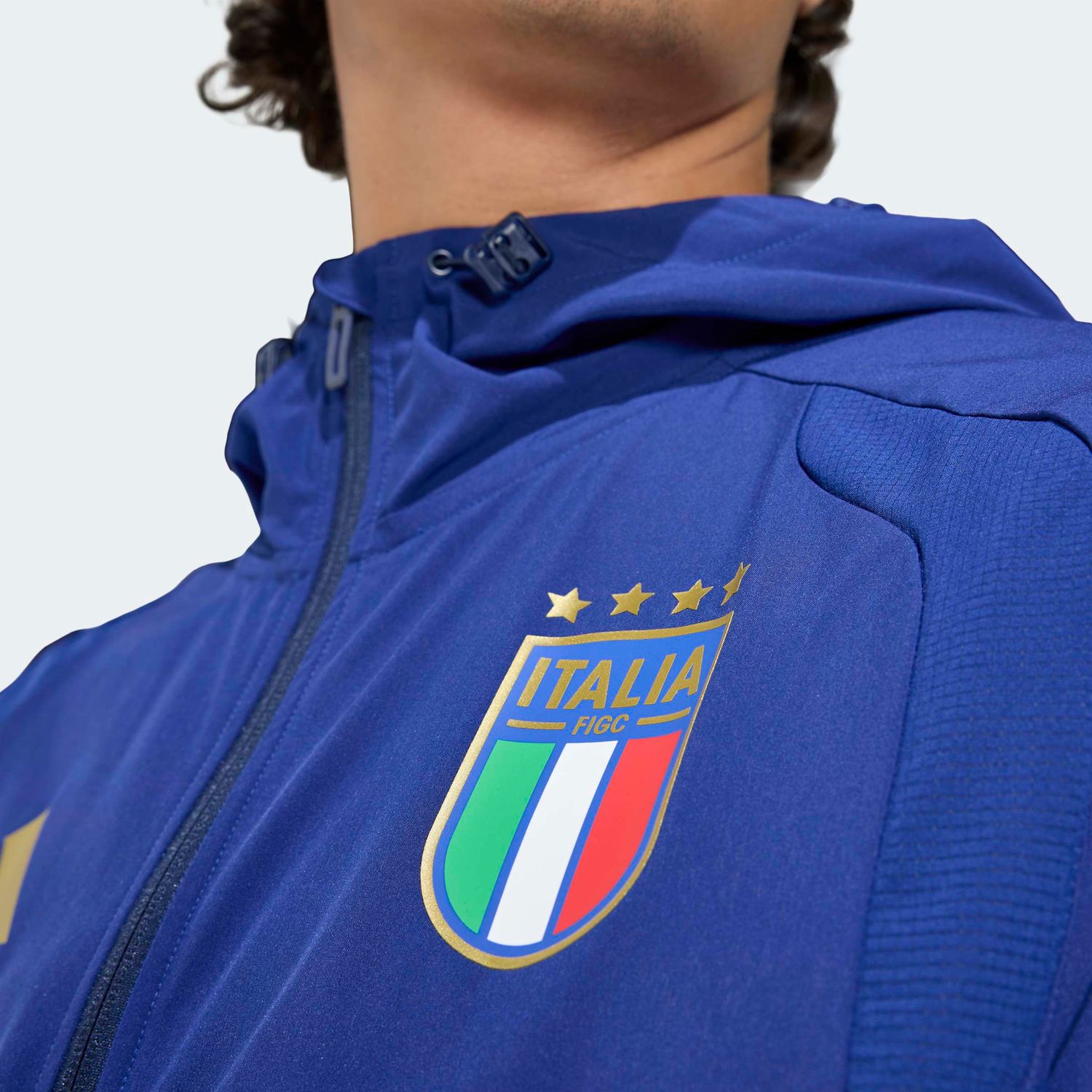 ITALY 2026 TIRO TRAVEL FULL ZIP WINDBREAKER JACKET (BLUE)