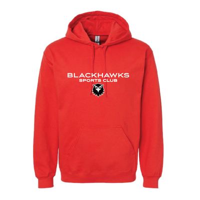 BLACKHAWKS LOGO HOODIE (RED)