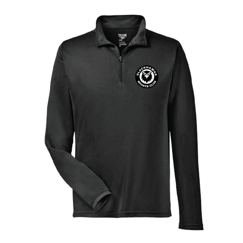 BLACKHAWKS PERFORMANCE 1/4 ZIP (BLACK)