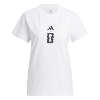 WORLD CUP 2026 MATCH BALL GRAPHIC TEE WOMEN (WHITE)
