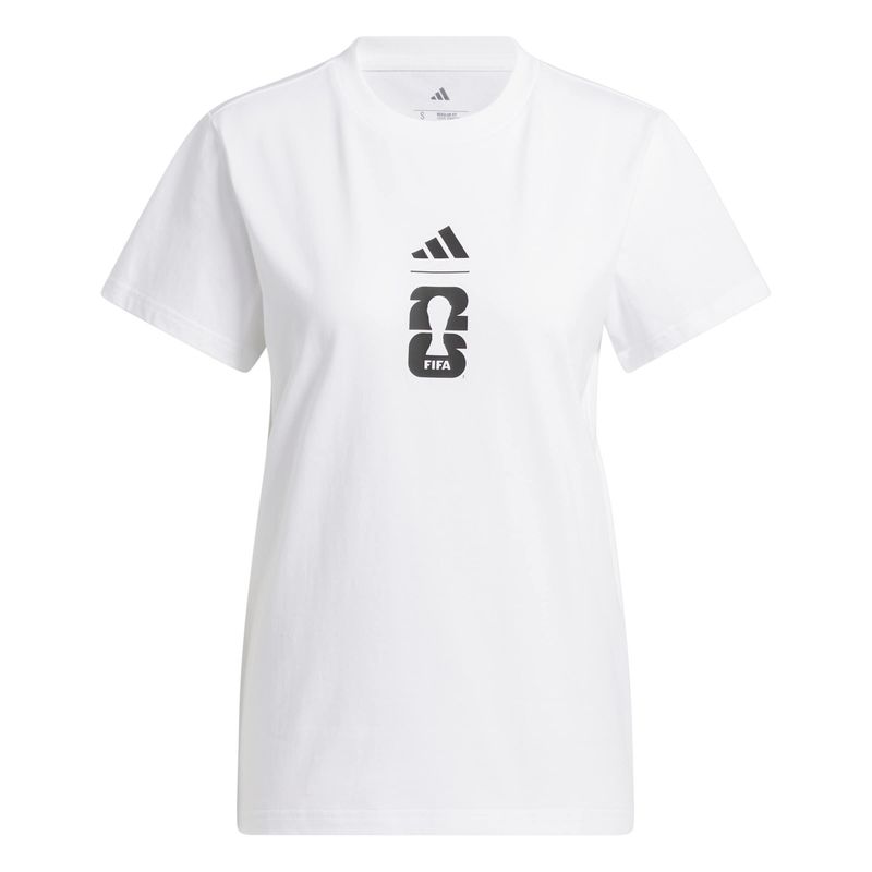 WORLD CUP 2026 MATCH BALL GRAPHIC TEE WOMEN (WHITE)