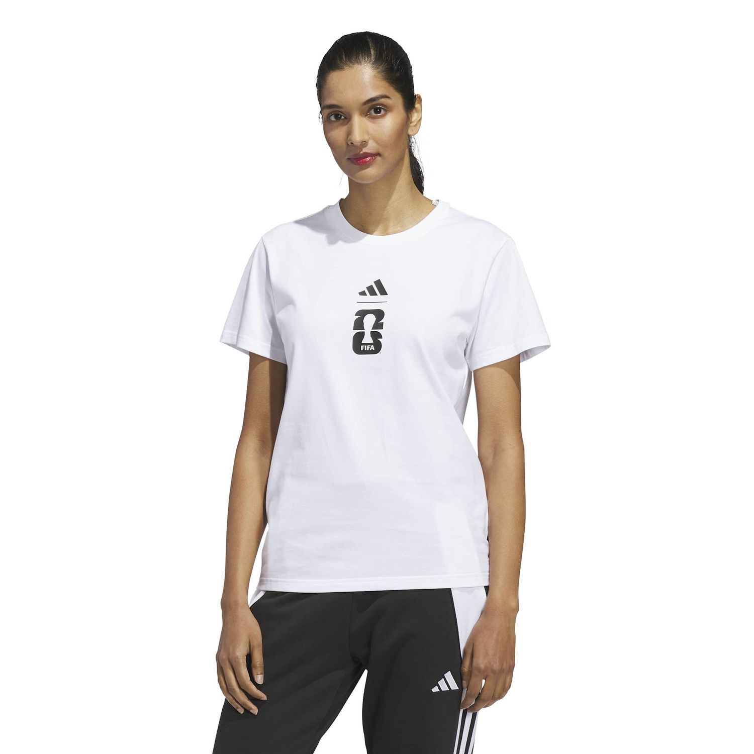 WORLD CUP 2026 MATCH BALL GRAPHIC TEE WOMEN (WHITE)