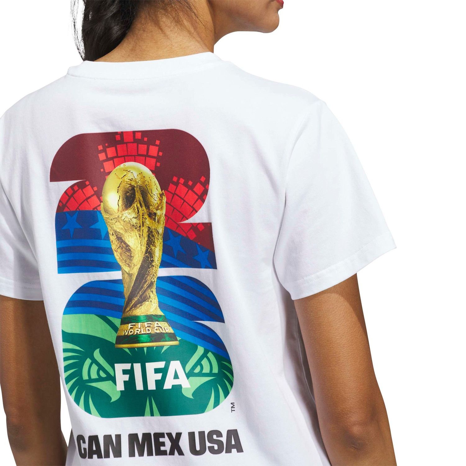 WORLD CUP 2026 MATCH BALL GRAPHIC TEE WOMEN (WHITE)