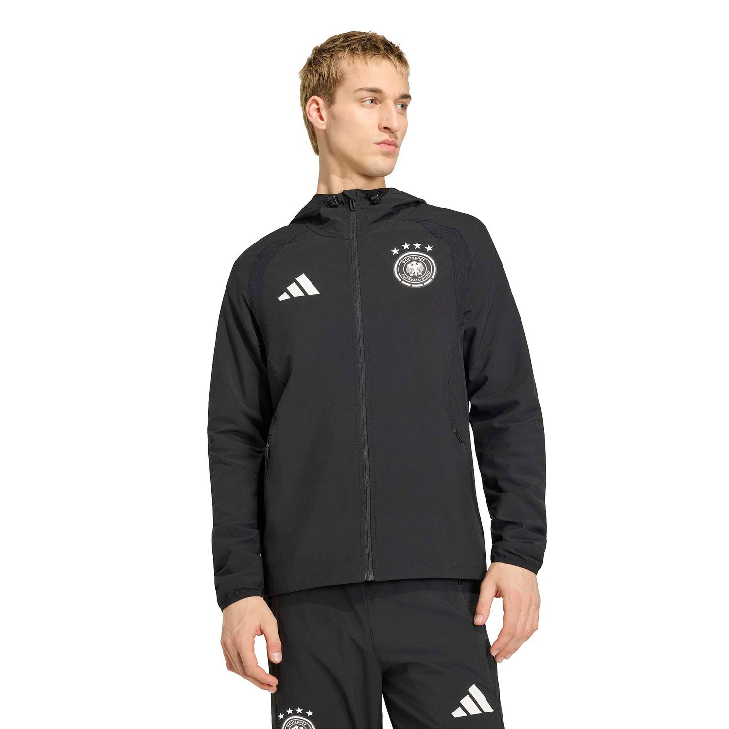 GERMANY 2026 TIRO TRAVEL FULL ZIP WINDBREAKER (BLACK)